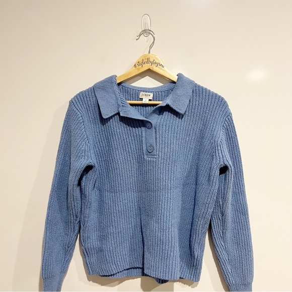 J. Crew Collared Henley Polo Sweater - Picture 2 of 8